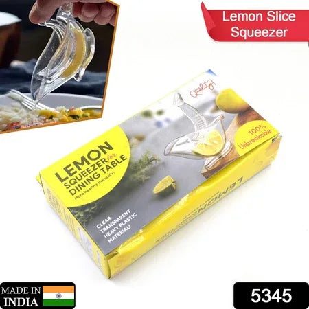 5345 Manual Lemon Slice Squeezer Portable Transparent Fruit Juicer Orange Citrus Manual Bird Shape Hand Juicer For Orange Lemon Limefor Kitchen (Color Box) - Zidbik