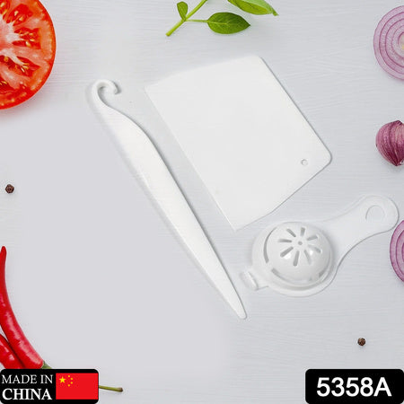 5358a  Cake Making And Decorating Tools Combo Suitable For Kitchen Home And Bakery ( 3pc Set ) - Zidbik