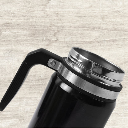Stainless Steel Vacuum Cofee Cup With Non Slip Scalding (600ml Approx) - Zidbik