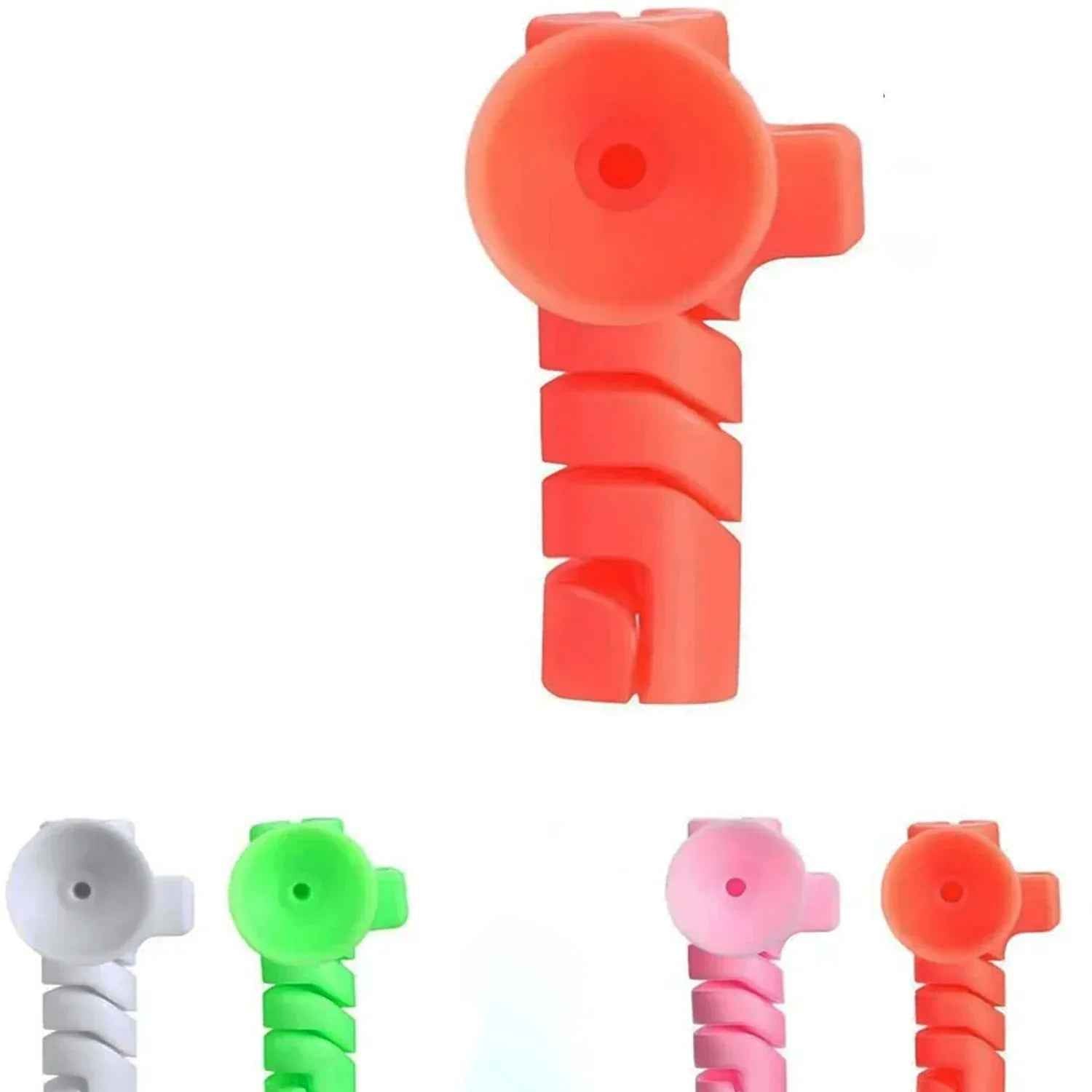 Cable Cord Protector Saver With Suction End (Suction Winder  4 Pcs Set) - Zidbik