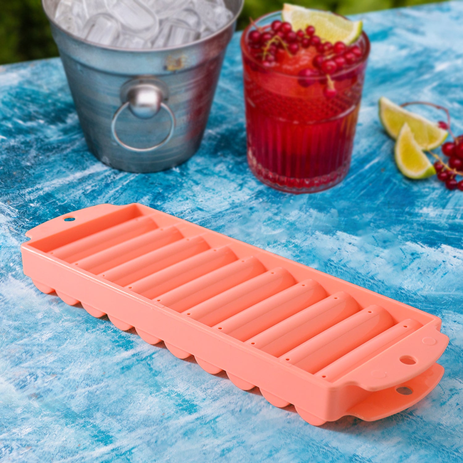 Compact Plastic Ice Stick Tray (2 Pc) - Zidbik
