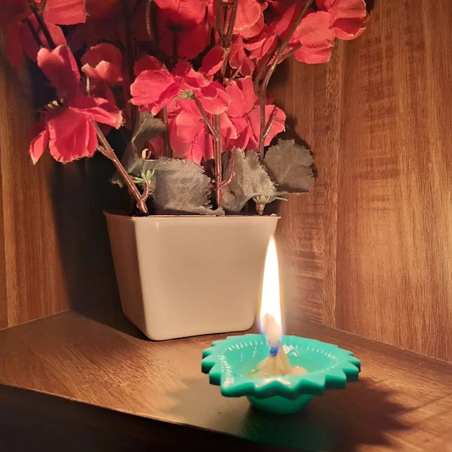 Silicone Diya For Diwali Attractive Design Colourful Diya Combo (6 Pcs Set) - Zidbik