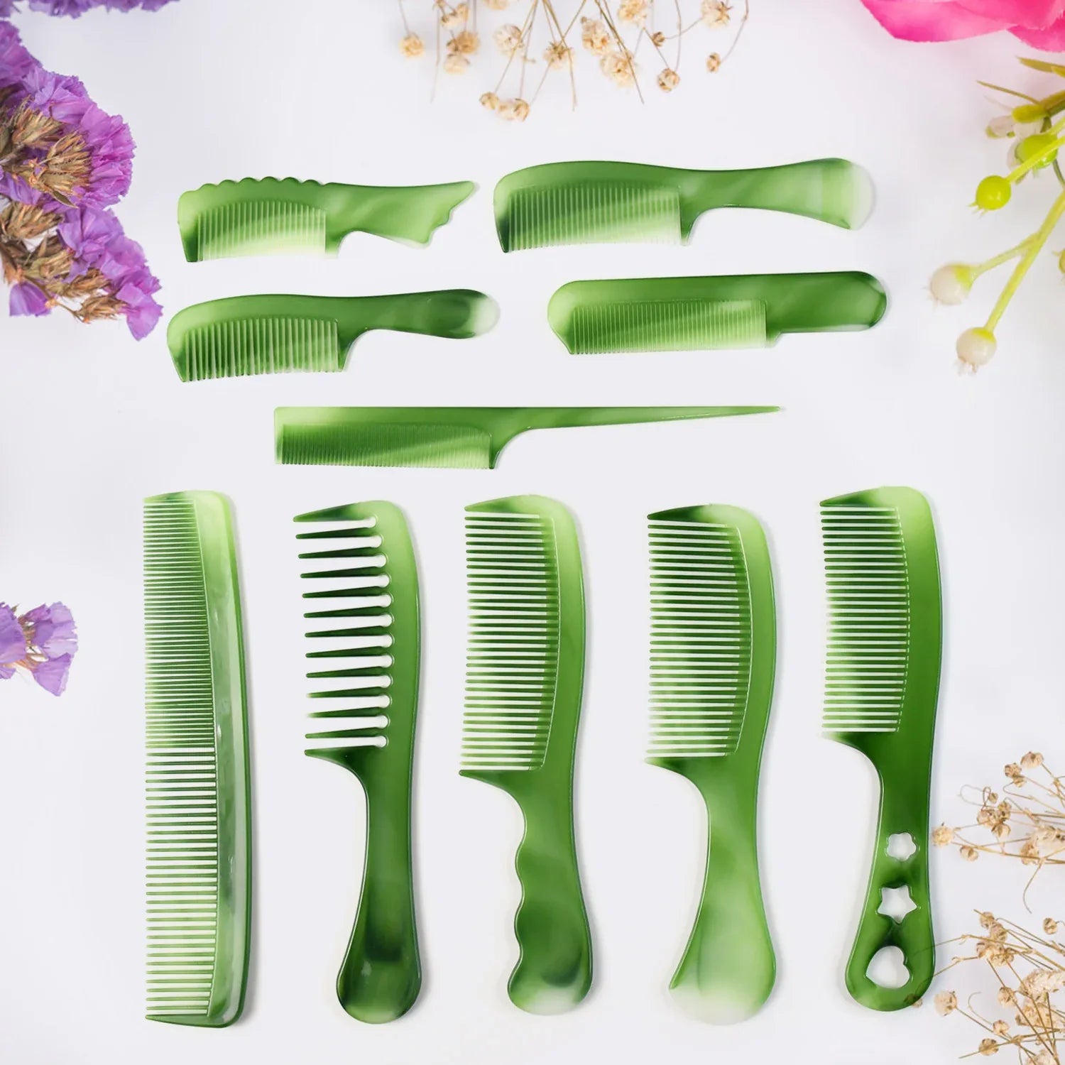Multipurpose Hair Comb Set (10 Pc) - Zidbik