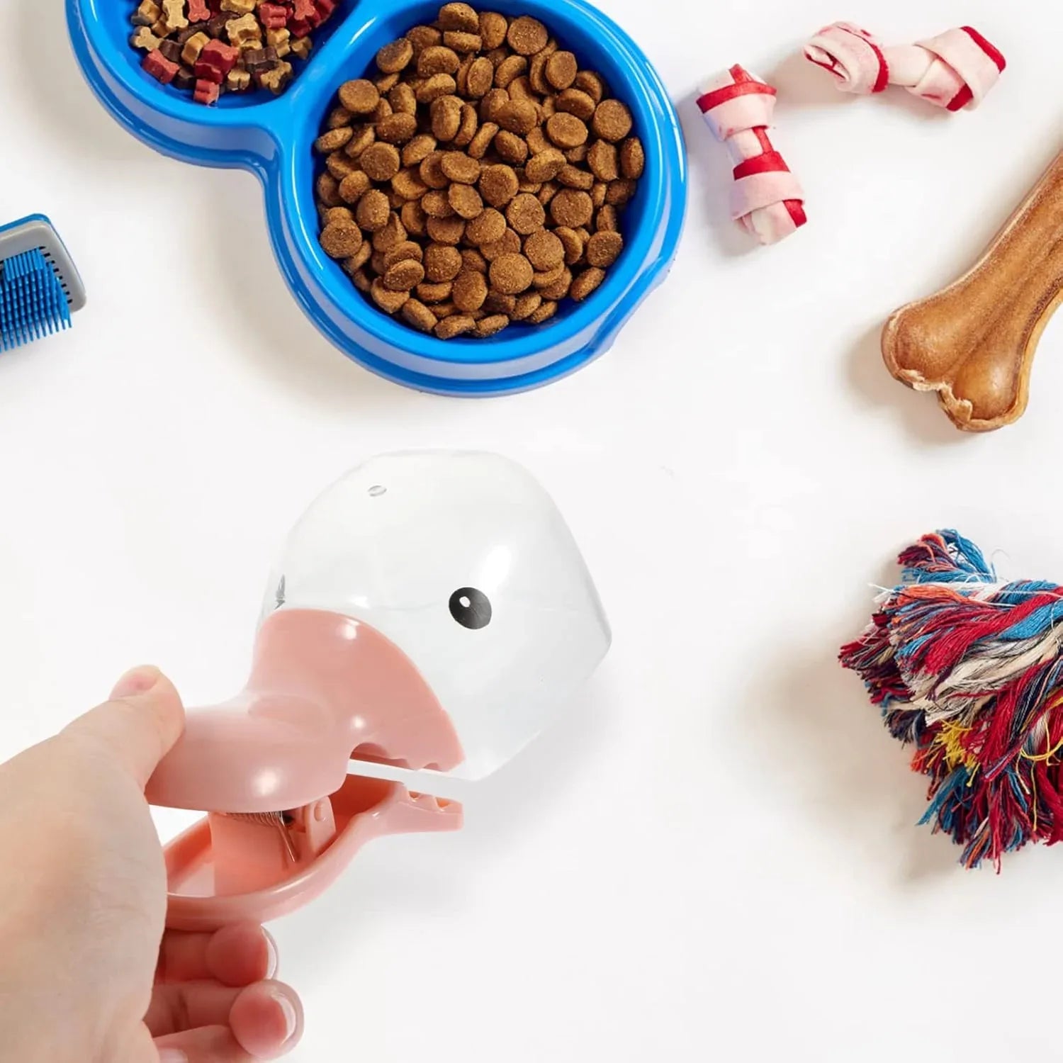 2-in-1 Pet Food Scoop With Bag Clip - Zidbik