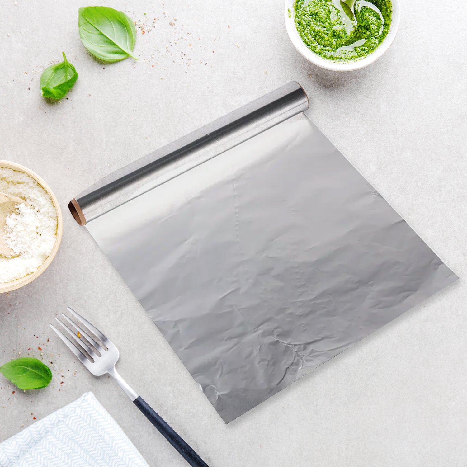 5989 Premium Quality Food Grade Aluminum Foil Roll Heavy Duty Non Stick Thick Aluminum Foil Sheet Baking Grilling Tool 72mtr (1pc) - Zidbik