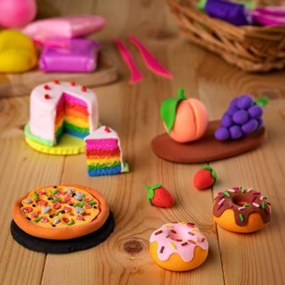 1918 Non-toxic Creative 50 Dough Clay Mould 5 Different Colors (Pack Of 6 Pcs) - Zidbik