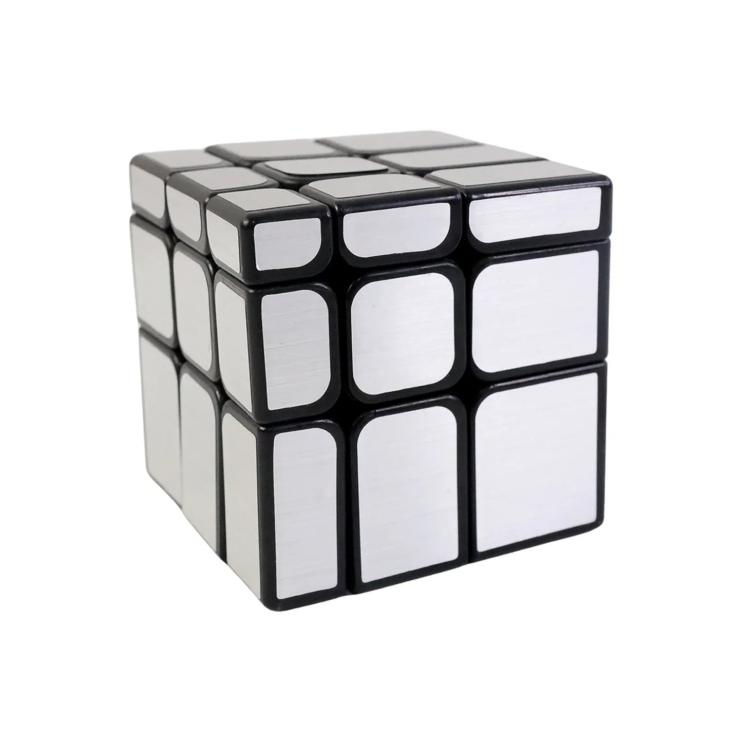 Mirror Cube 3x3 Puzzle Cube With Reflective Silver Surfaces - Zidbik