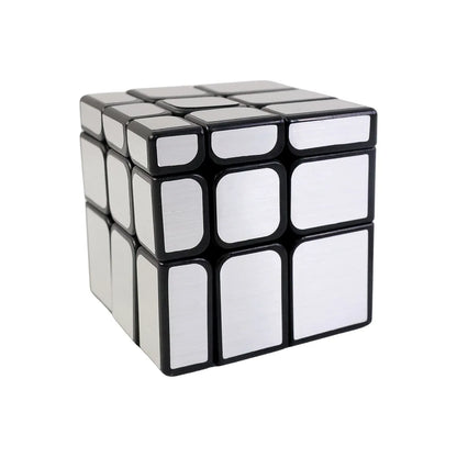 Mirror Cube 3x3 Puzzle Cube With Reflective Silver Surfaces - Zidbik