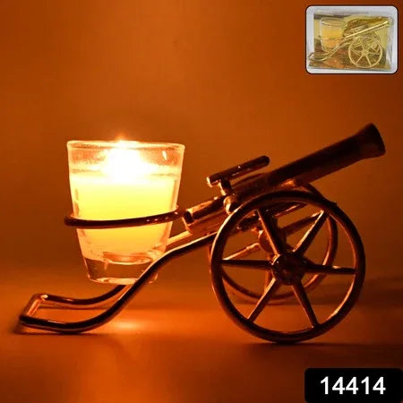 Top Cannon Tealight Holder Candle Holder (1 Pc) - Zidbik