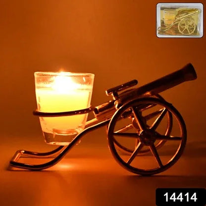 Top Cannon Tealight Holder Candle Holder (1 Pc) - Zidbik