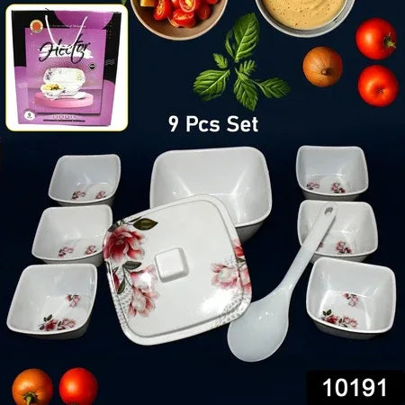 Hector High Quality Dinning Dinner Pudding Set (9 Pcs Set) - Zidbik
