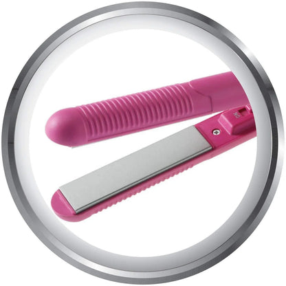 1215 Mini Portable Electronic Hair Straightener And Curler - Zidbik