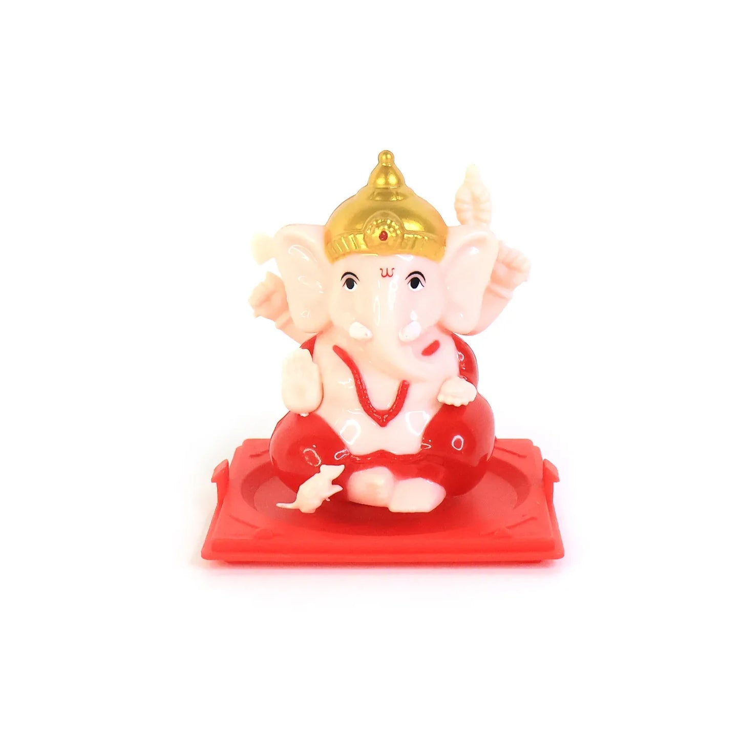 Decorative Small Lord Ganesh Idol In Transparent Case (1 Pc) - Zidbik