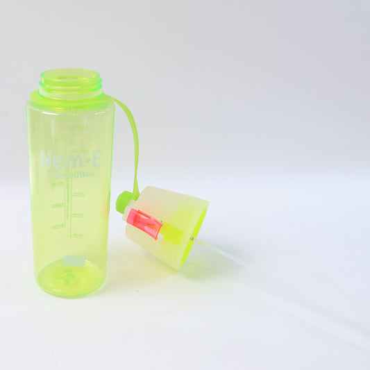 Plastic Dual Function Sports Water Bottle With Built-in Mist Spray And Leakproof Cap (600ml 1 Pc) - Zidbik