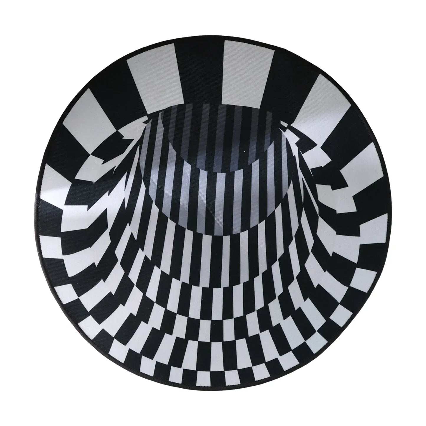 3d Space Round Carpet Floor Mat Non-woven Doormat (60 Cm) - Zidbik