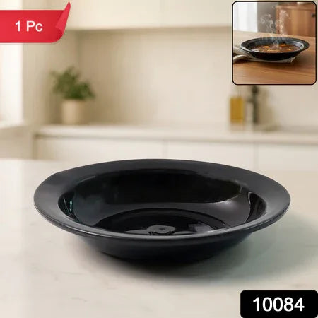 Premium Deep Black Curry Soup Serving Bowl (1 Pc) - Zidbik