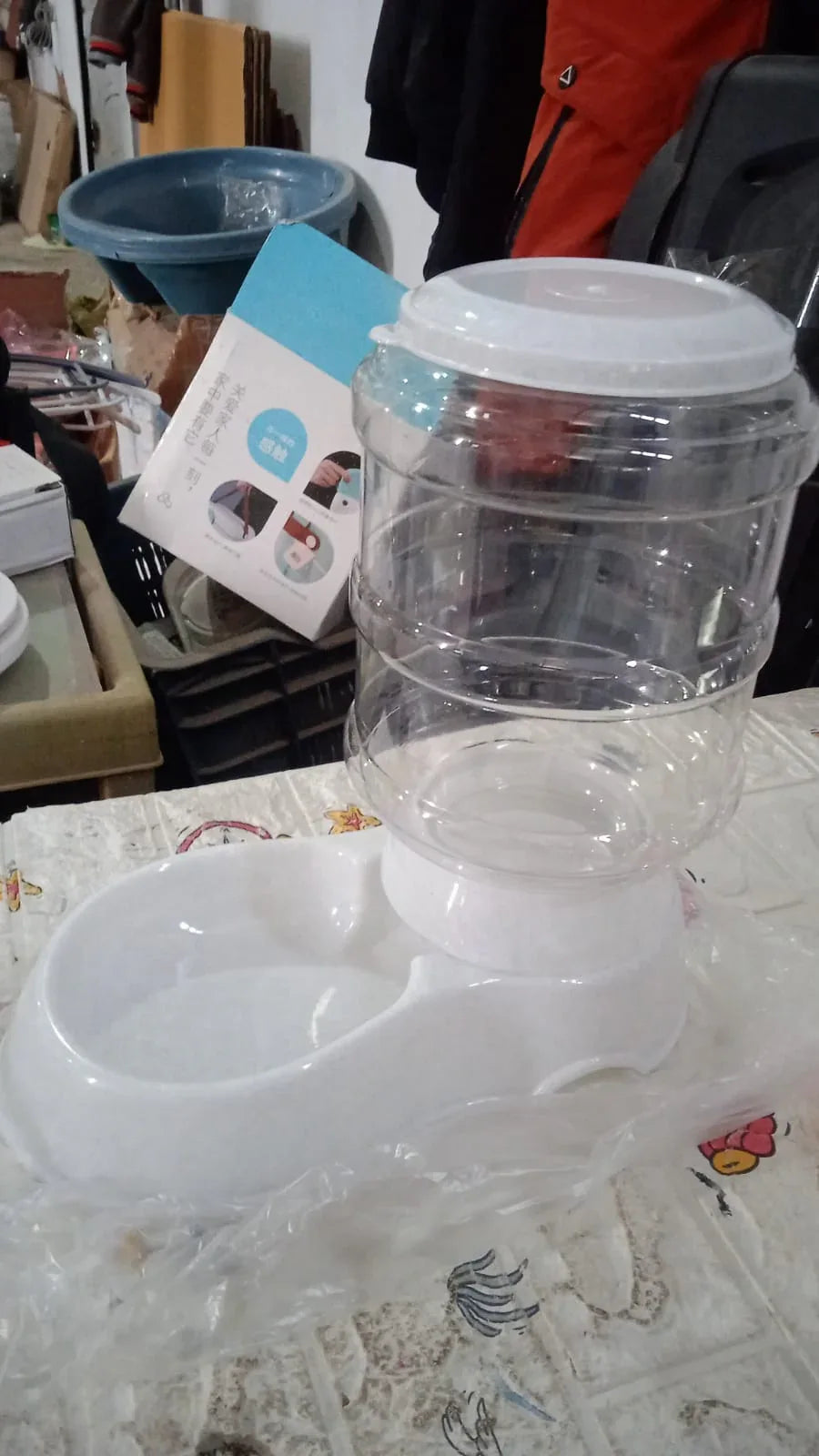 Pet Feeder Food Dispenser - Replenish Pet Food For Dog Cat Animal Automatic Gravity Dry Food Storage Bottle - Zidbik