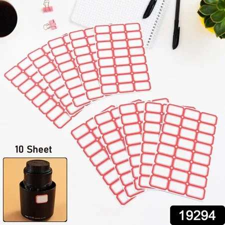 Multipurpose Blank Label Sticker Sheets Pack Of Sheets (10 Sheet Set) - Zidbik