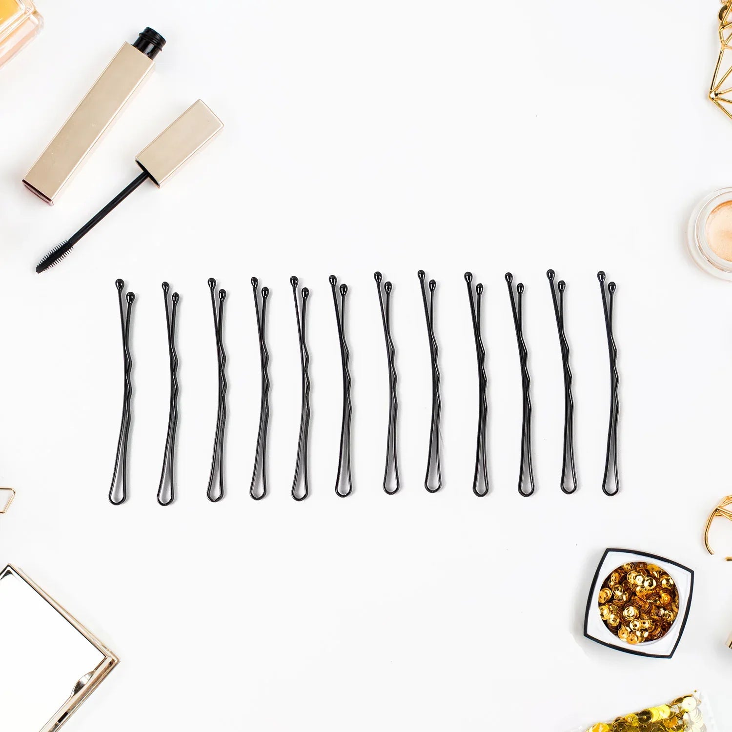 Premium Hair Bobby Pins Set 12pc - Zidbik