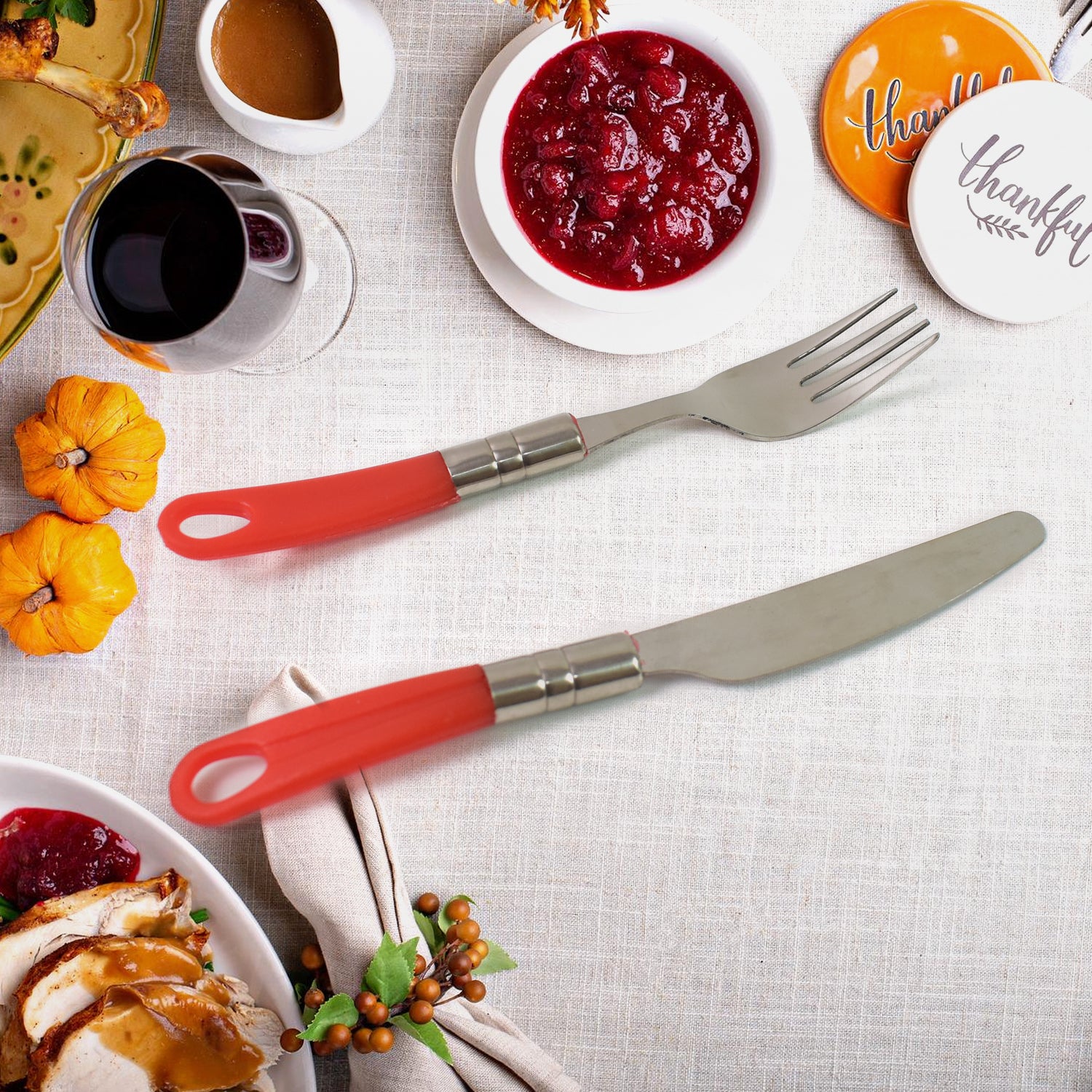 Luxury Cutlery Set For Dining Table Stainless Steel 26-piece Set With Stand (1 Set - Zidbik