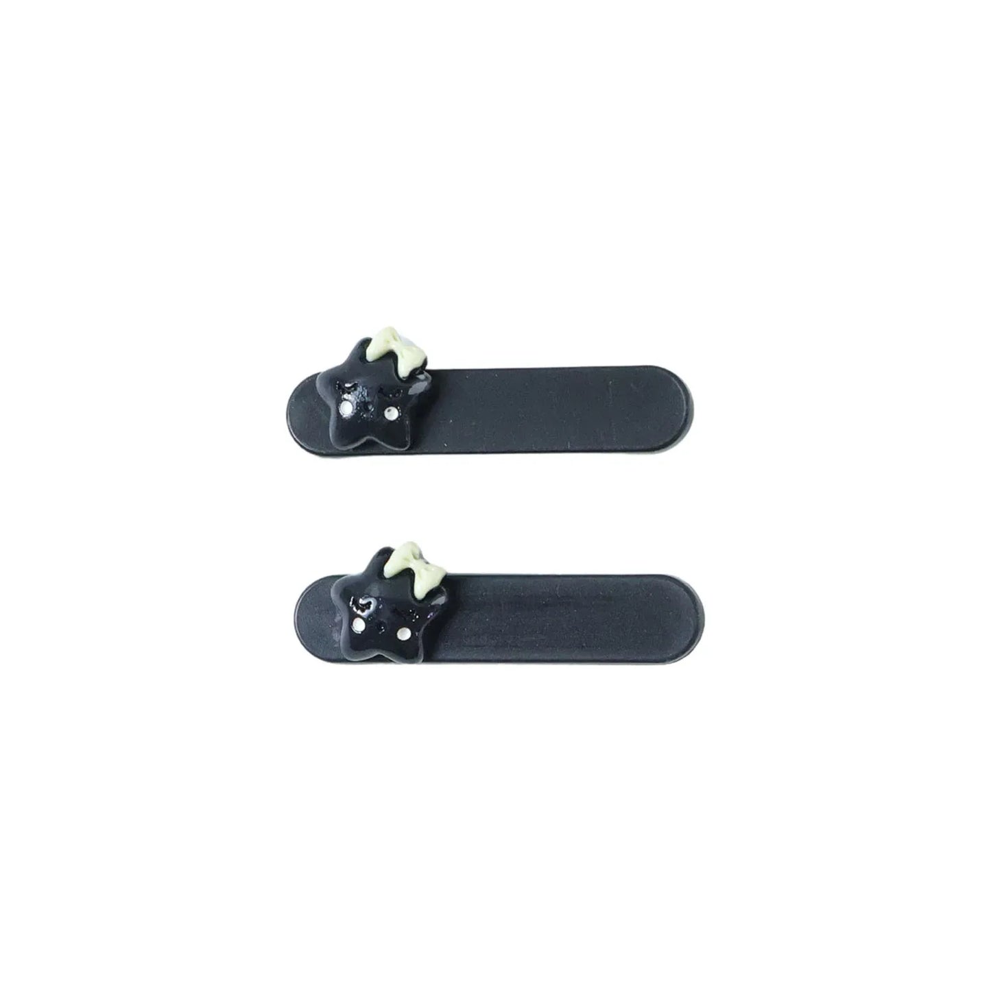 Cute Cat Design Premium Matte Finish Hair Clips (4 Pc) - Zidbik