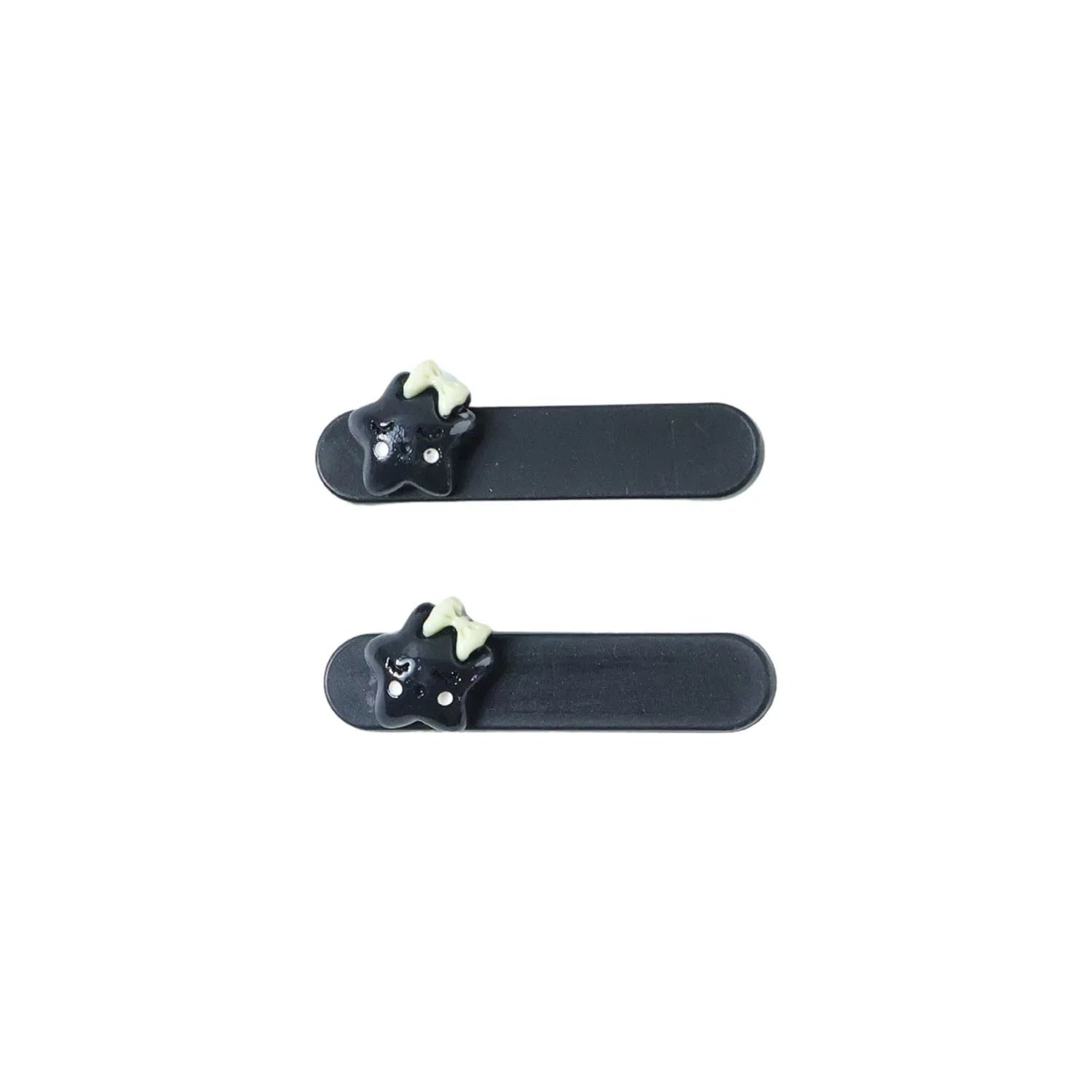 Cute Cat Design Premium Matte Finish Hair Clips (4 Pc) - Zidbik