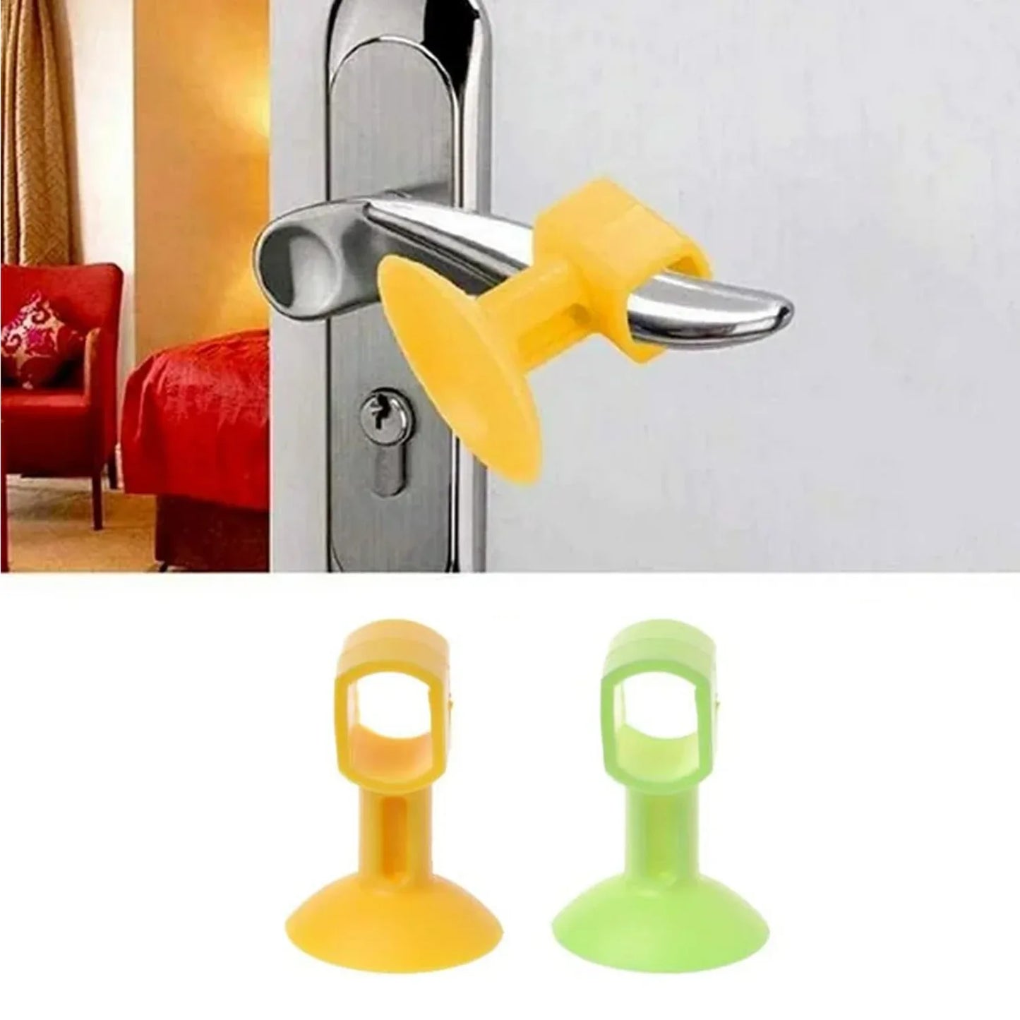 Self-sucking Silicone Door Stopper (2 Pcs Set) - Zidbik