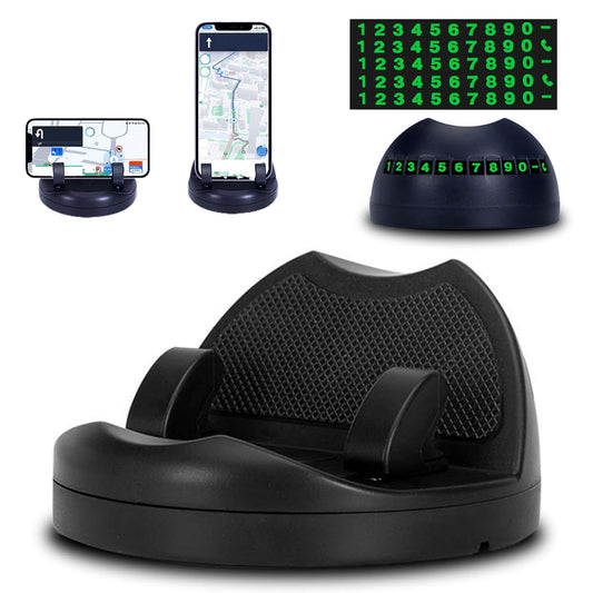 2 In 1 Car Anti-slip Mat Phone Holder Non Slip Sticky Phone Mount Holder (1 Set) - Zidbik