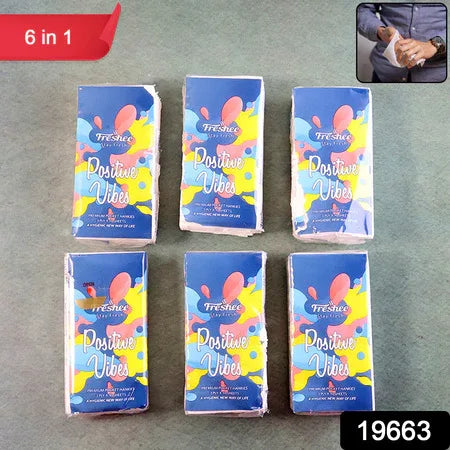 Premium 6-in-1 Soft Pocket Tissue Pack (60 Sheet) - Zidbik