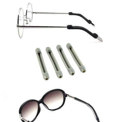 Anti-slip Eyeglass Temple Tip Sleeves - (4 Pc) - Zidbik