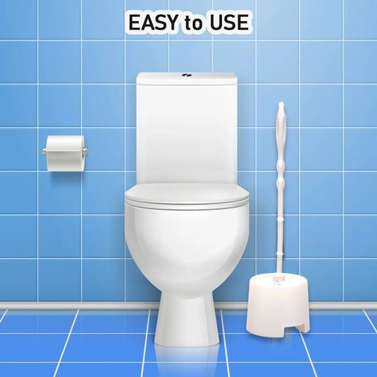 6615 Toilet Cleaning Brush With Potted Holder - Zidbik