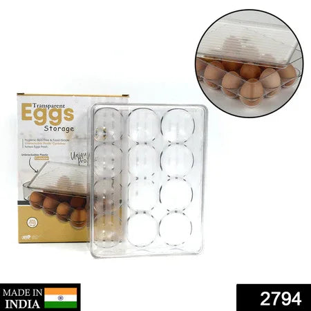 2794 12 Cavity Egg Storage Box For Holding And Placing Eggs Easily And Firmly. - Zidbik