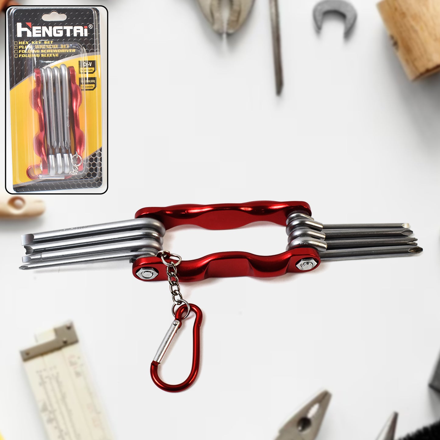 Portable 8 In 1 Multifunctional Cycling Bike Repair Tool Set Wrench Screwdriver Tools - Zidbik