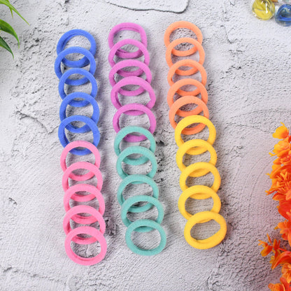 Mini Hair Ties Mini Hairlines Mini Hairbands (30 Pcs Set) - Zidbik