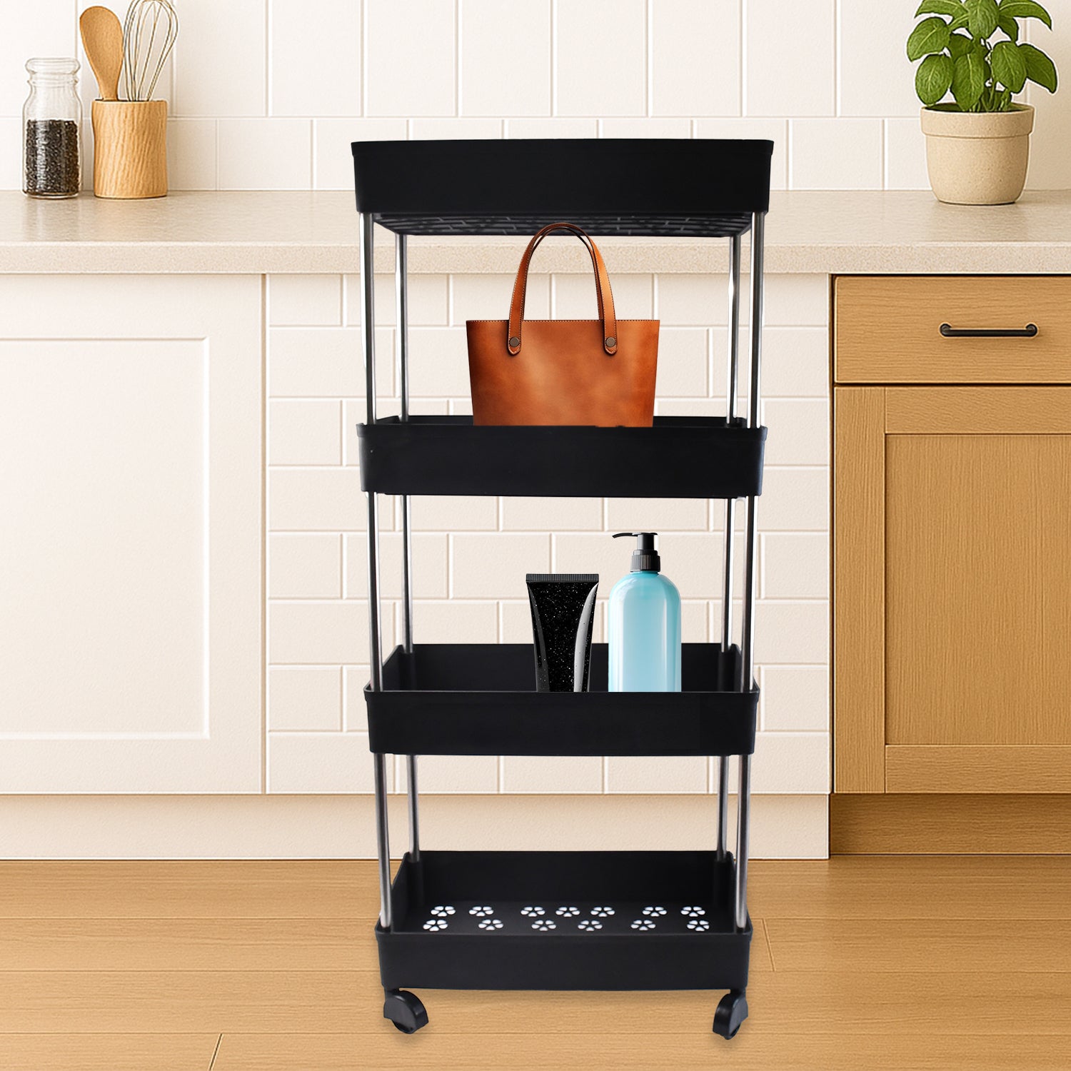 Movable Storage Rack Trolley - Zidbik