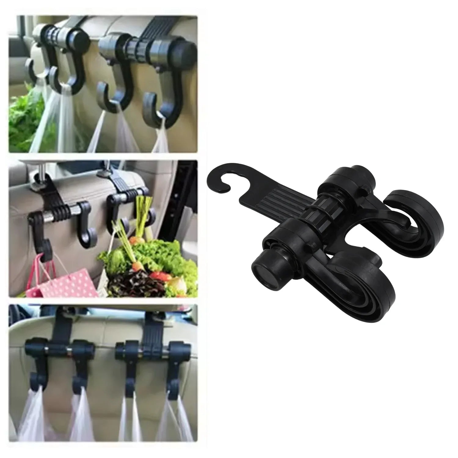 Car Hooks Vehicle Back Seat Hidden Headrest Hanger (1 Pc) - Zidbik