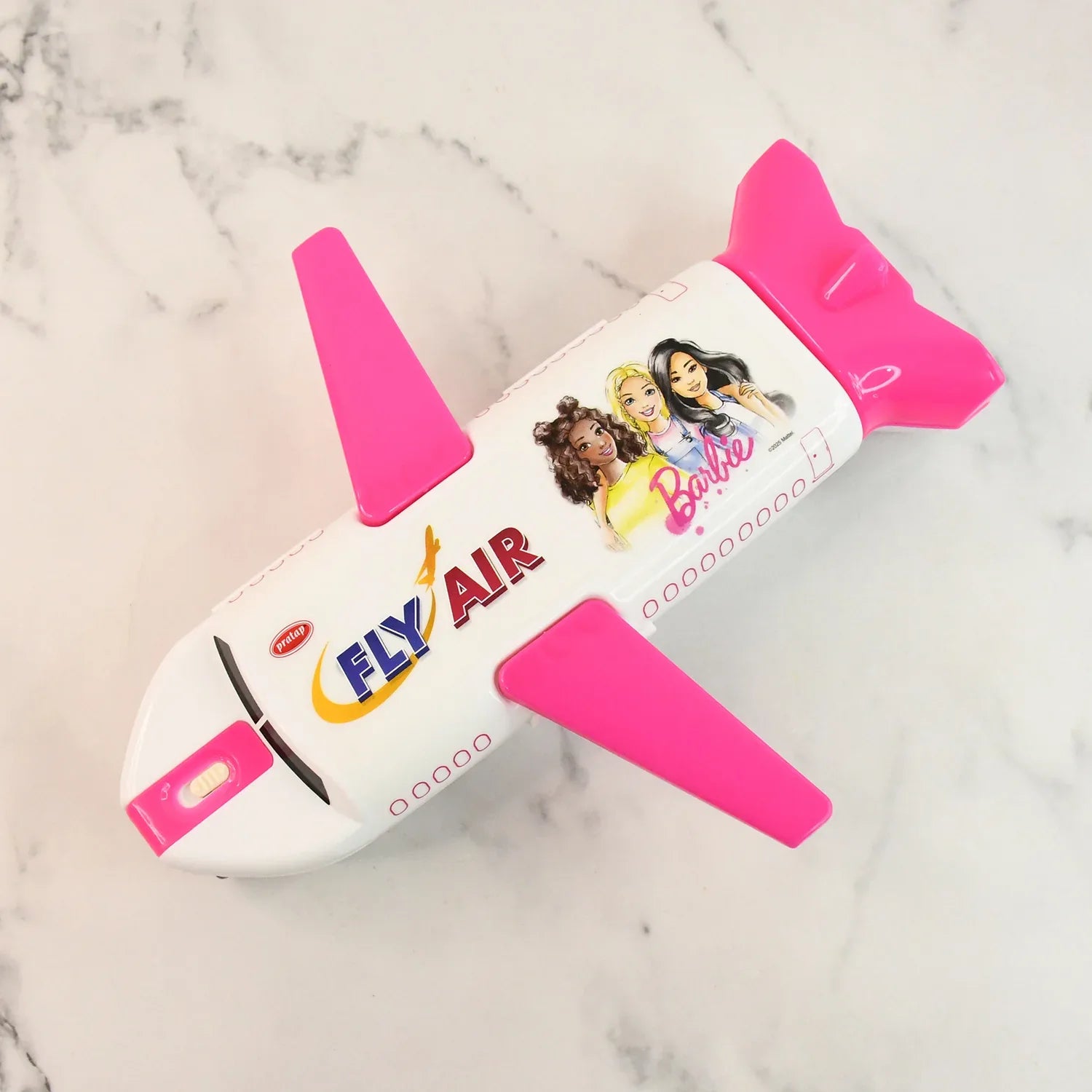 Multi-functional Airplane-shaped Compass Box With Led Light And Built-in Sharpener - Zidbik