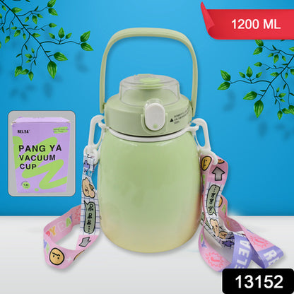 Stainless Steel Mug  Bottle Vacuum Insulated Cup With Handle (1200 Ml) - Zidbik