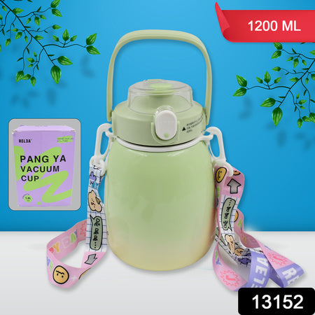 Stainless Steel Mug  Bottle Vacuum Insulated Cup With Handle (1200 Ml) - Zidbik