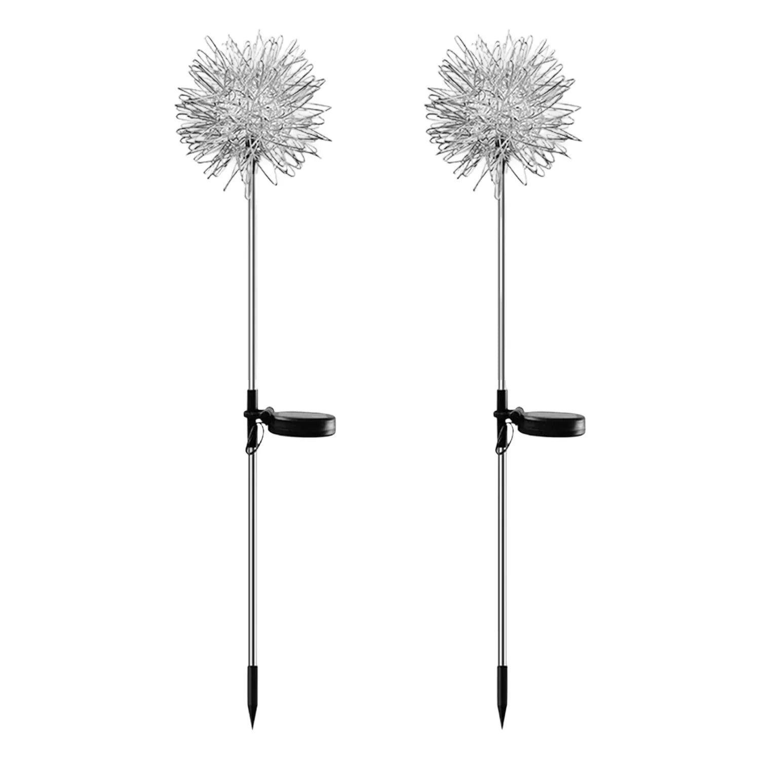 Solar Powered Dandelion Garden Lights (2 Pc) - Zidbik