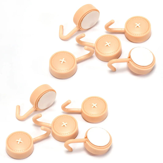 7472 Self Adhesive Sticky Hook Small Wall Hooks ( 10pc ) - Zidbik