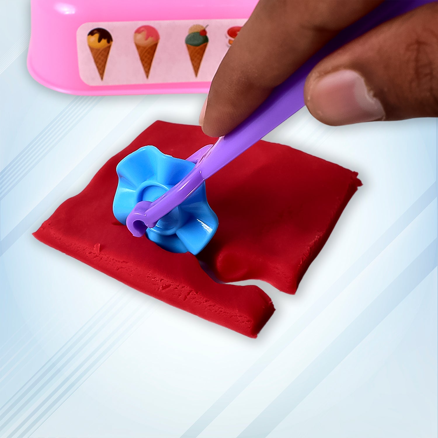 Scoop And Play Set Color Dough For Kids Play Toys Ice Cream Maker Machine (36 Pcs Set) - Zidbik