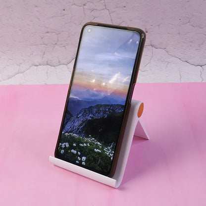 Plastic Foldable Desktop Mobile Stand (1 Pc White) - Zidbik