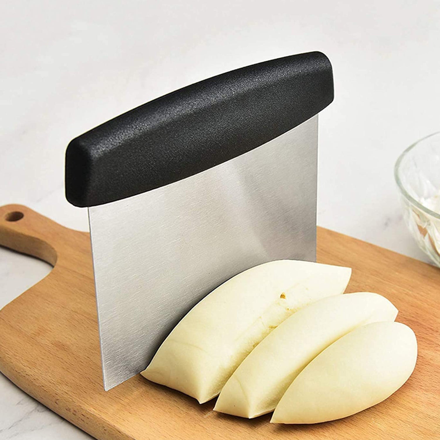 Premium Stainless Steel Dough Scraper (1 Pc) - Zidbik