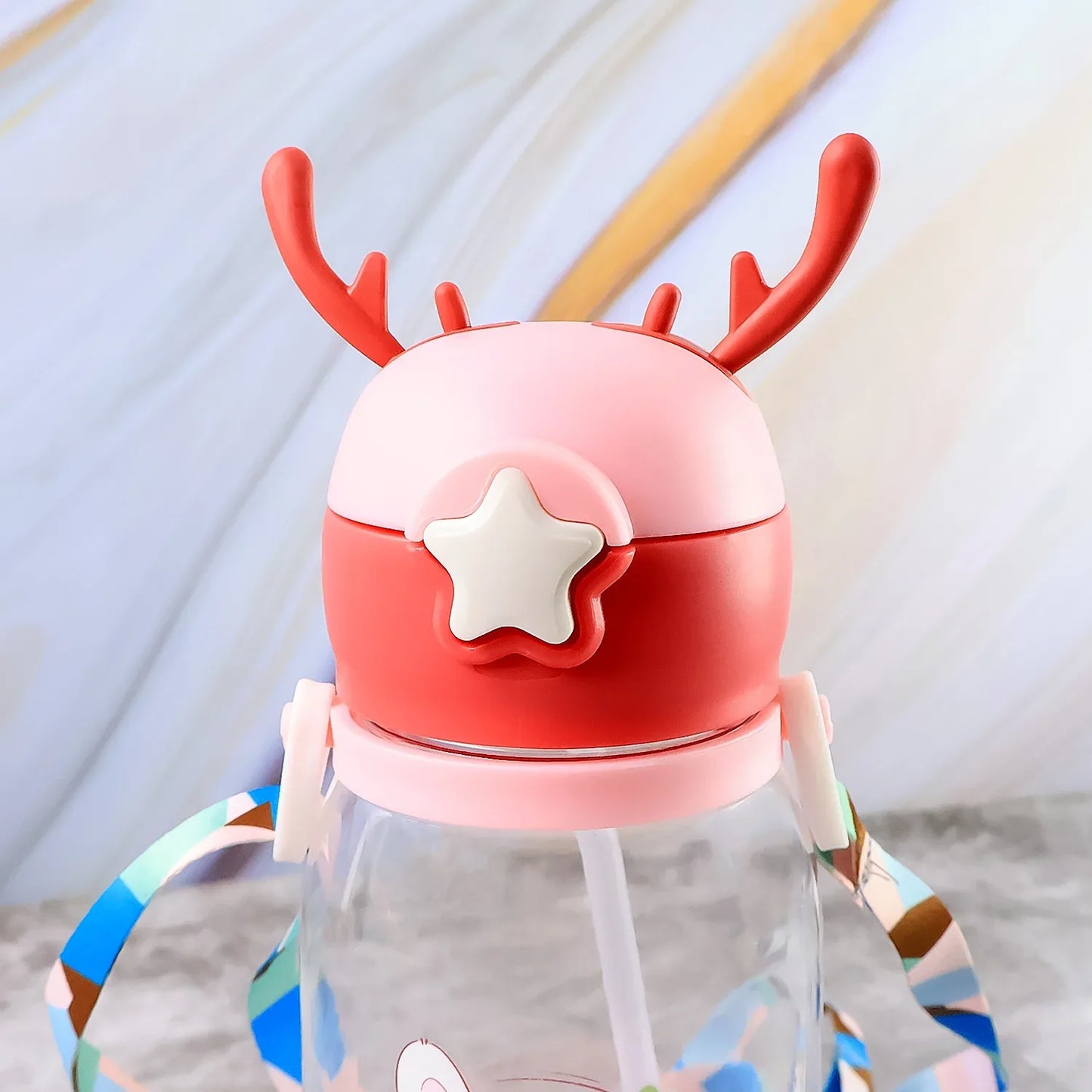 Cute Cartoon Water Bottle Approx 450ml (1 Pc) - Zidbik