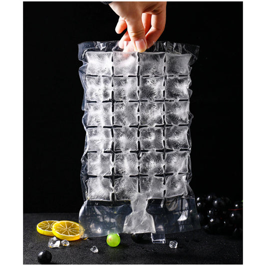 2905 Disposable Ice Cube Bags Stackable Easy Release Ice Cube Mold Trays Self-seal Freezing Makercold Ice Pack Cooler Bag For Cocktail Food Wine - Zidbik