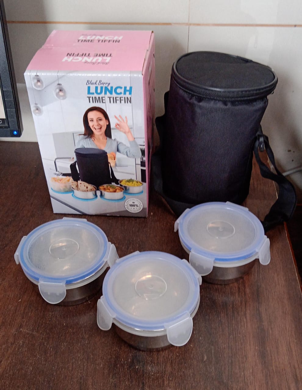 Airtight  Leak Proof Stainless Steel Container Multi Compartment Lunch Box Carry To All Type Lunch In Lunch Box  Premium Quality Lunch Box Ideal For Office  School Kids  Travelling Ideal (3 Different Lunch Box) - Zidbik