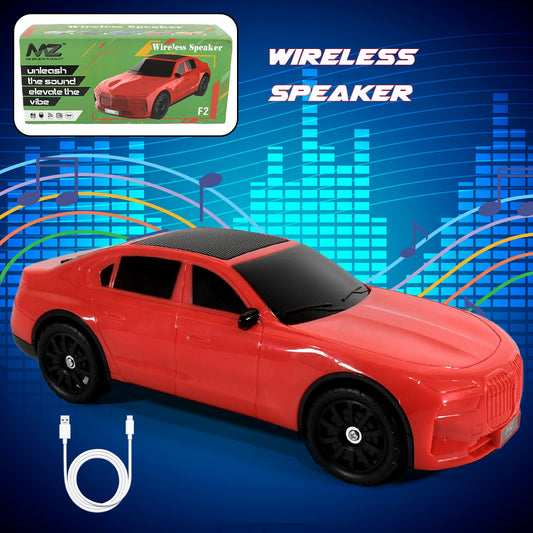 12675 Wireless Bluetooth Speaker Portable Car Shape Music Speaker Support Bluetooth Tf Card Usb Fm Radio Function Unique Shape Car Speaker - Zidbik