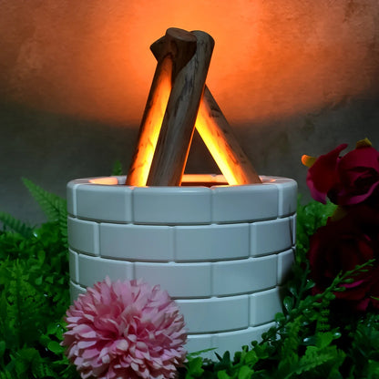 Bonfire Shaped Diffuser Essential Oil Diffuser Multi Function Flame Oil Diffuser (1 Pc) - Zidbik