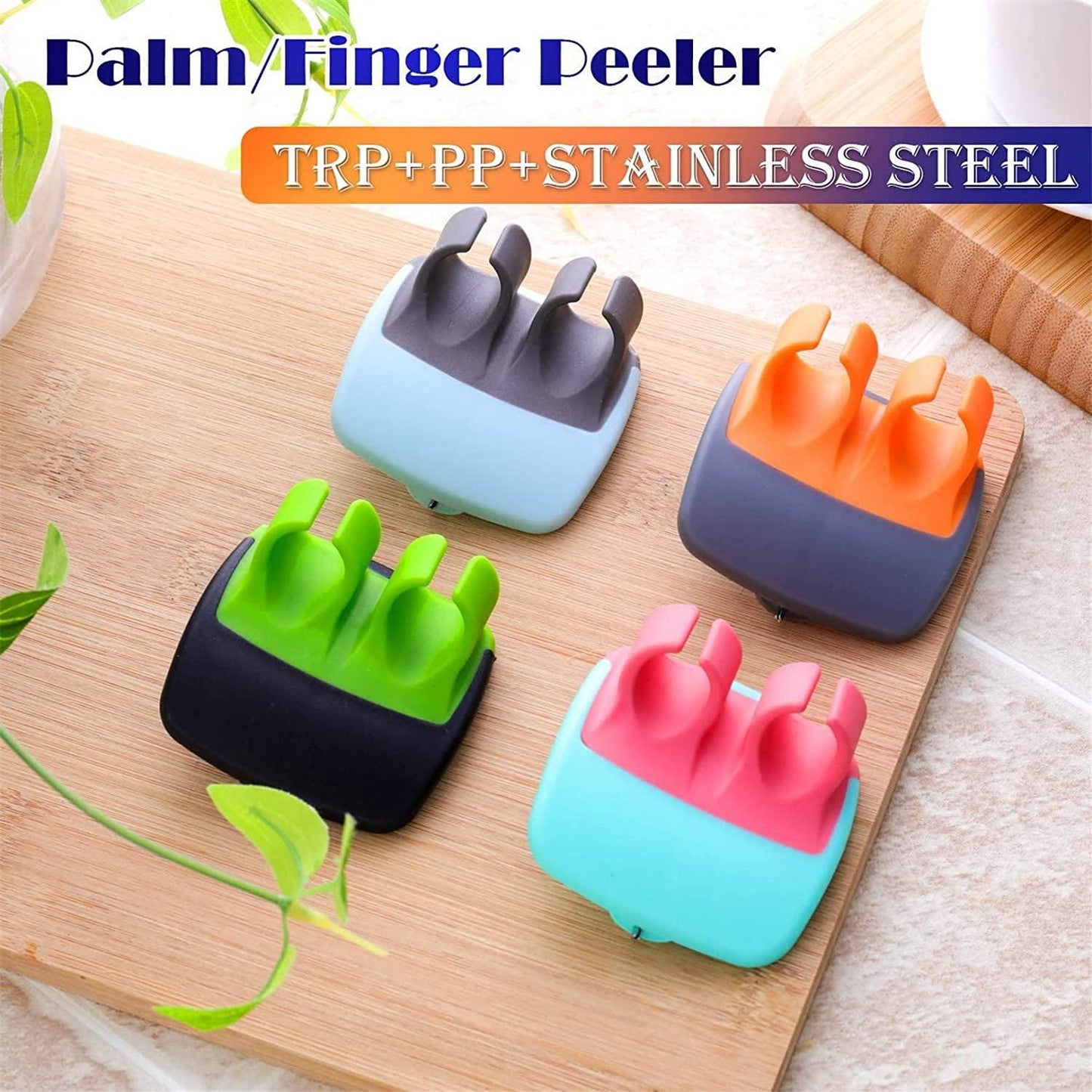 2262 Hand Palm Peeler Fruit Hand Vegetable Peeler Potato With Rubber Finger Grip Kitchen Cooking Tool Cucumber - Zidbik